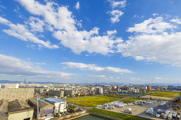 Obraz premium 大阪 都市風景