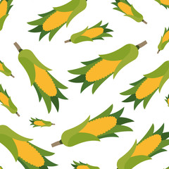 beautiful pattern of sweet corn isolated icon