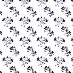 floral frame victorian style pattern