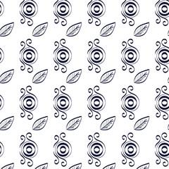 floral frame victorian style pattern