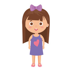 beautiful little girl character