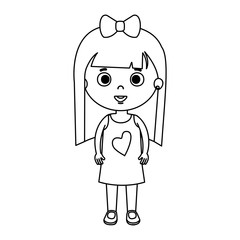 beautiful little girl character