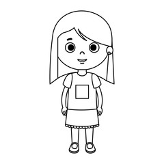 beautiful little girl character