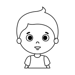 Obraz na płótnie Canvas cute little boy character