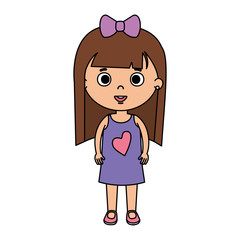 beautiful little girl character