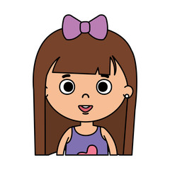 beautiful little girl character