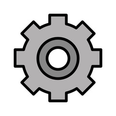 gear machinery isolated icon