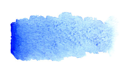 Gradient from bright blue to light blue. Watercolor rectangular spots on a white background.