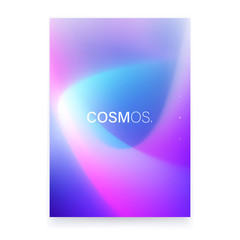 Abstract Gradient Shapes A4 Poster. Modern Design Cover Backdrop. Trendy Color Flow Artwork