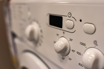 time button on a washing machine