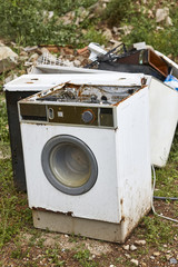 House appliance garbage. Waste management. Environment pollution. Recycling