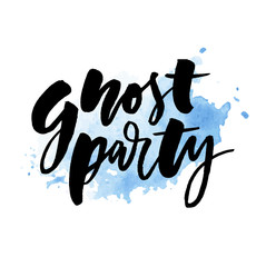 slogan Ghost Party phrase graphic vector Print lettering calligraphy