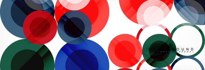 Circle composition abstract background