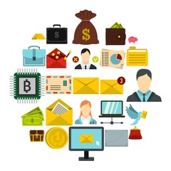 Strongbox icons set. Cartoon set of 25 strongbox vector icons for web isolated on white background