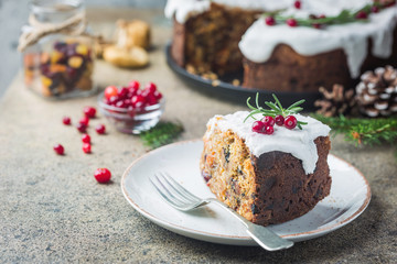 Traditional Christmas cake