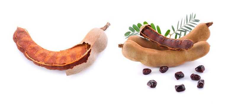 tamarind isolated on white background