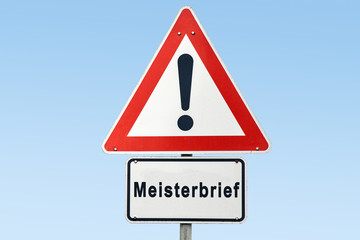 Schild 327 - Meisterbrief