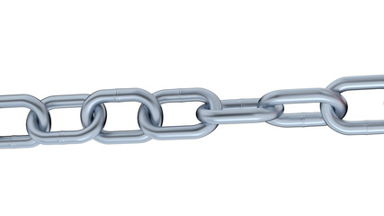 One Metallic Chain with big Links