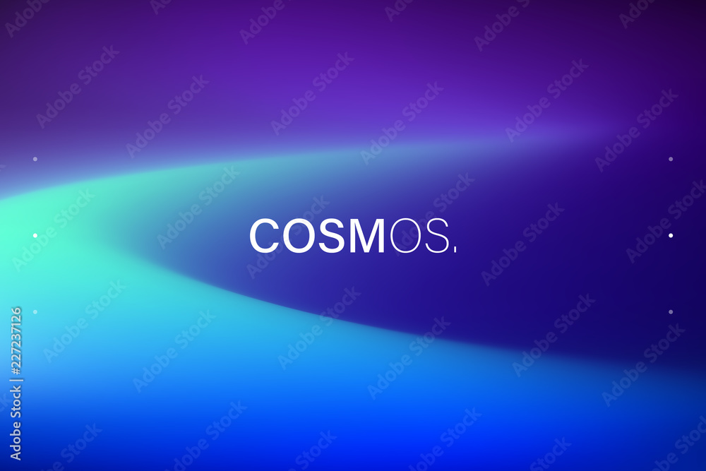 Wall mural abstract wave shapes background design. vivid colors backdrop. trendy color flow artwork