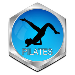 Pilates button - 3D illustration