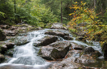 Obraz premium Unterer Bodewasserfall im Harz, Deutschland