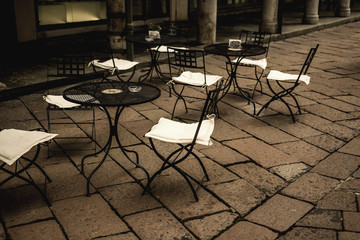 Varese street center Italy