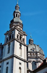 Würzburg, Stift Haug, Kirchturm und Kuppel