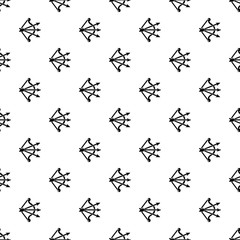 Bow and arrows equipment pattern vector seamless repeating for any web design