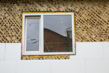 insulation of the facade,insulate the wooden house of Styrofoam from the windows