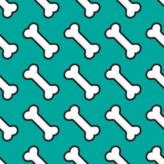 Done for dog, Seamless pattern