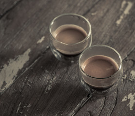 Espresso machine brewing a coffee