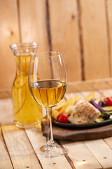 set in the restaurant
