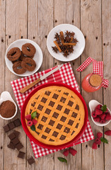 Chocolate tart.