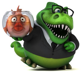 Fun trex - 3D Illustration © Julien Tromeur