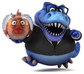 Fun trex - 3D Illustration © Julien Tromeur