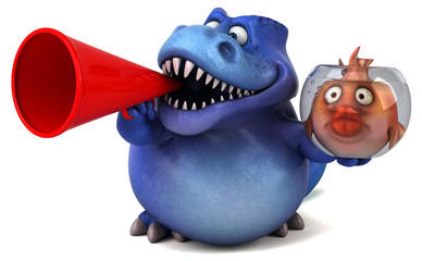 Fun trex - 3D Illustration © Julien Tromeur