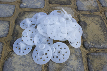 Dowels for fixing polystyrene,white dowel hinges for fastening styrofoam