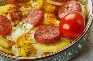 Hungarian  Rakott Krumpli