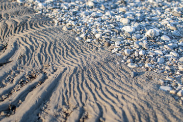 Arena y piedras de r&iacute;o