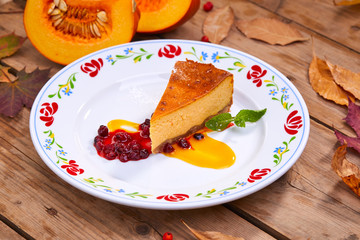 homemade pumpkin pie