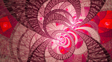 Spiral universe.3d abstract computer generated fractal design.Fractal is never-ending pattern.Fractals are infinitely complex patterns that are self-similar across different scales