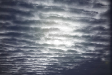Fototapeta na wymiar Textured clouds in the night sky