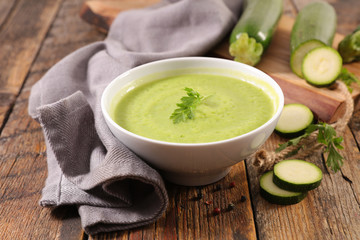 zucchini soup bowl