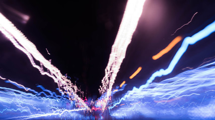 light painting abstrait éléctricité