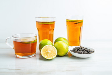 Lemon and lemon black tea