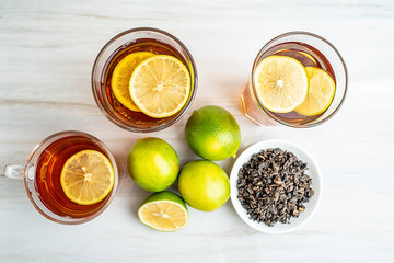 Lemon and lemon black tea