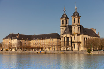 Naklejka premium Pont a Mousson - Abbaye des Prémontrés - la Moselle