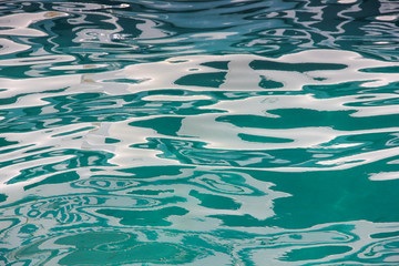 Abstract sun glare on sea water