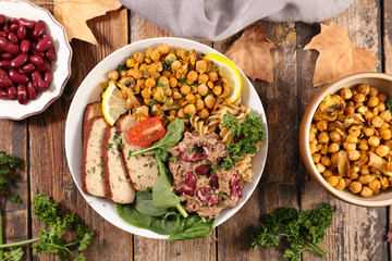 buddha bowl, mix vegan meal