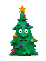 Weihnachtsbaum aus Knete